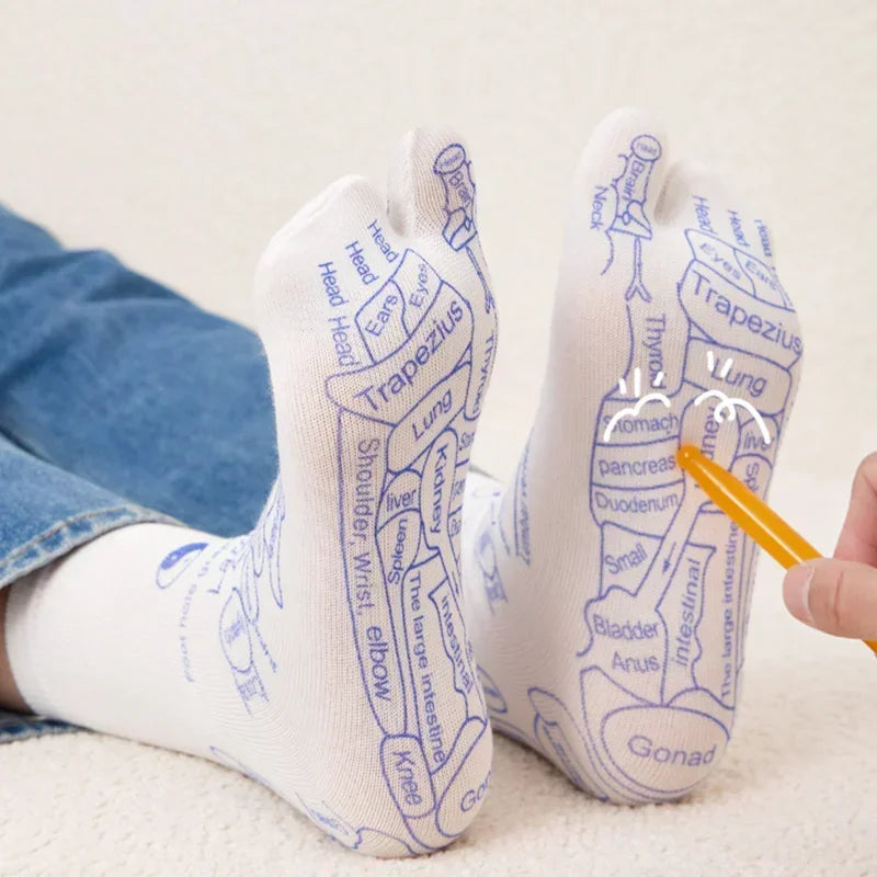 Acupressure Reflexology Massage Socks – Foot Therapy & Relaxation Set