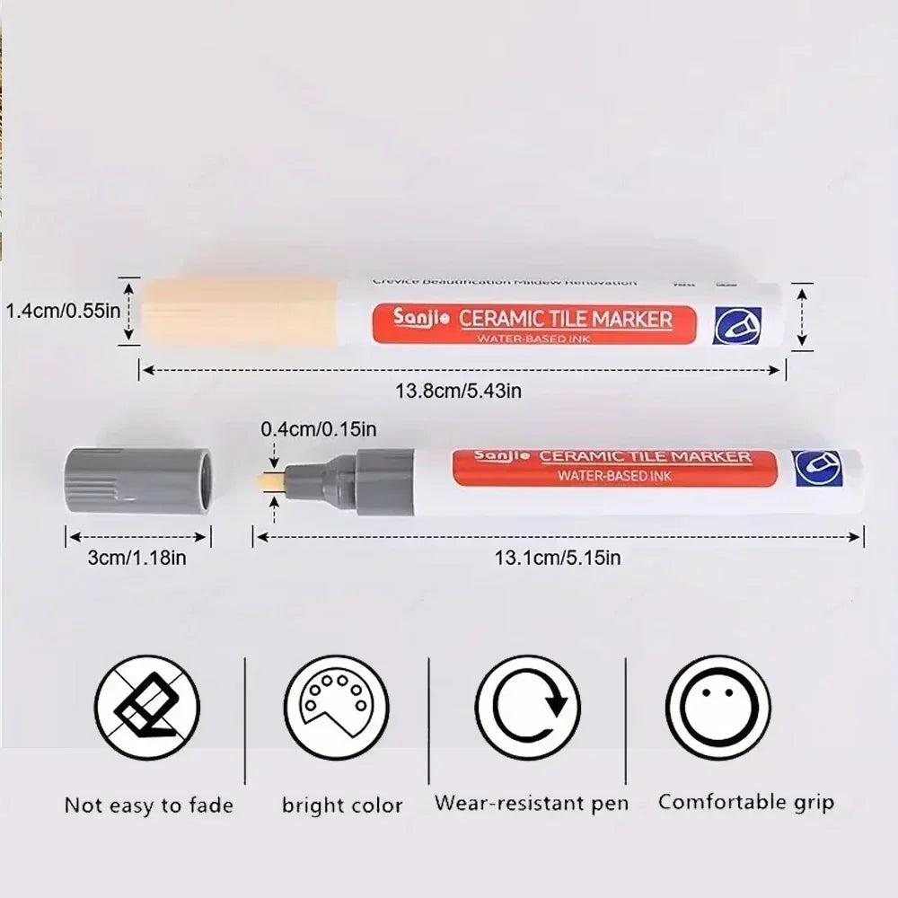 Waterproof Tile Grout Repair Marker – Seam & Gap Refinishing Pen