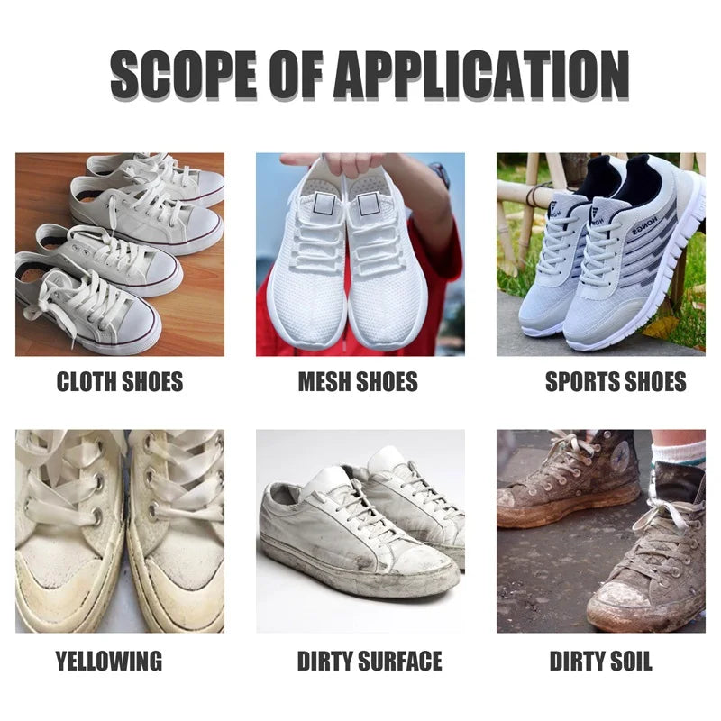 Shoe Whitening Cleaning Gel – Instant Stain & Yellowing Remover