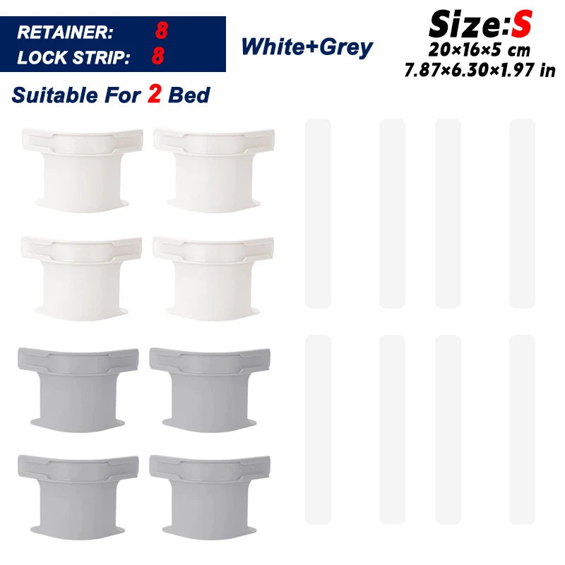 No-Slip Bed Sheet Holders & Straps Set – Secure, Hassle-Free Bedding Fixation