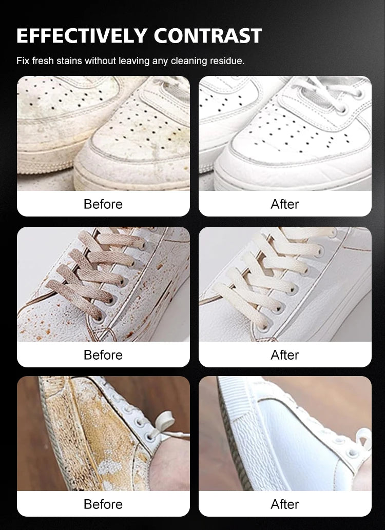 All-in-One Sneaker Cleaning Kit – Foam Cleaner, Brush & Cloth