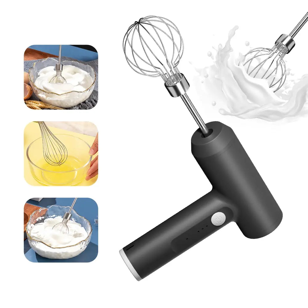 Portable 3-Speed Electric Hand Mixer - Egg Beater & Baking Tool