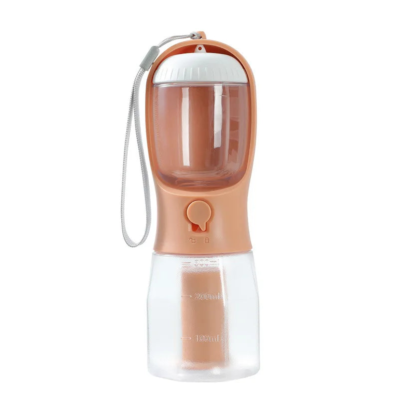 All-in-One Dog Travel Kit — Water, Food & Waste Bags in One Bottle