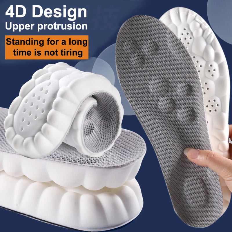 Ultra-Soft Shock-Absorbing Sport Insoles with Arch Support