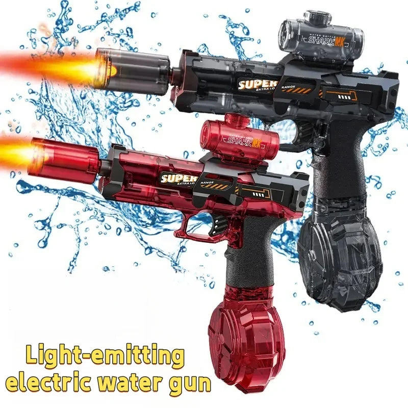 LED Light-Up Electric Water Blaster – Rechargeable & Auto-Firing