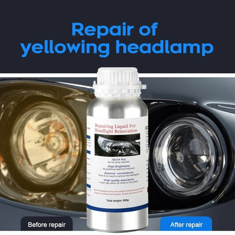 Car Headlight Restoration Kit - Polish & Brighten Faded Headlights