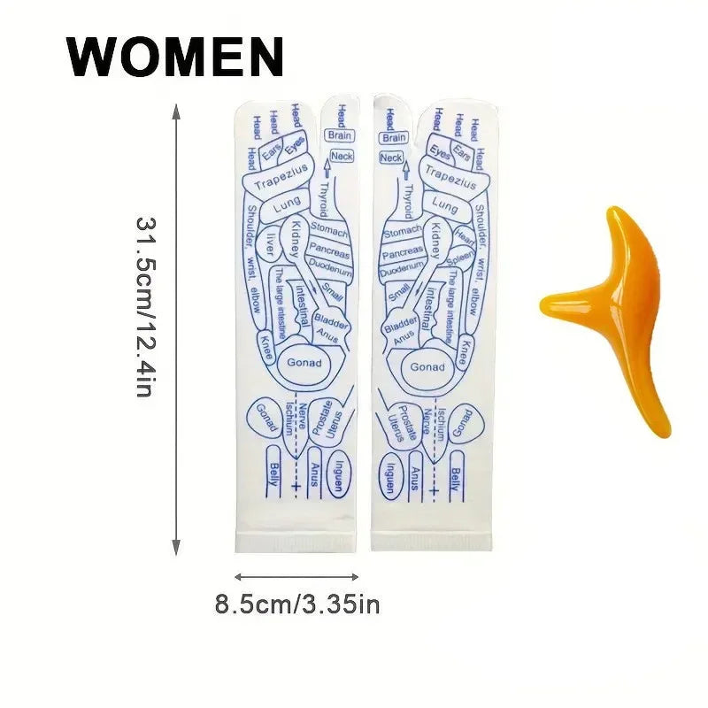 Acupressure Reflexology Massage Socks – Foot Therapy & Relaxation Set