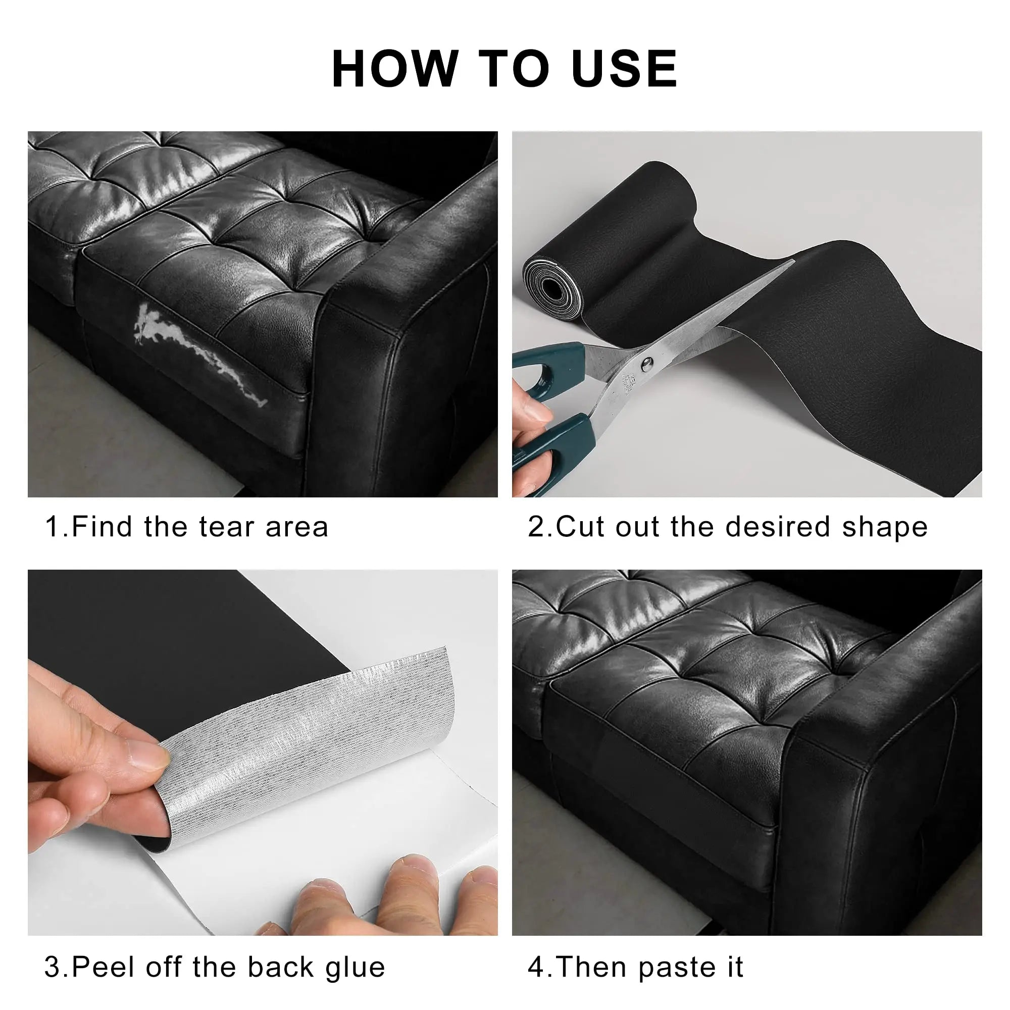 Repair Leather Like New — Easy Stick Repair Patch
