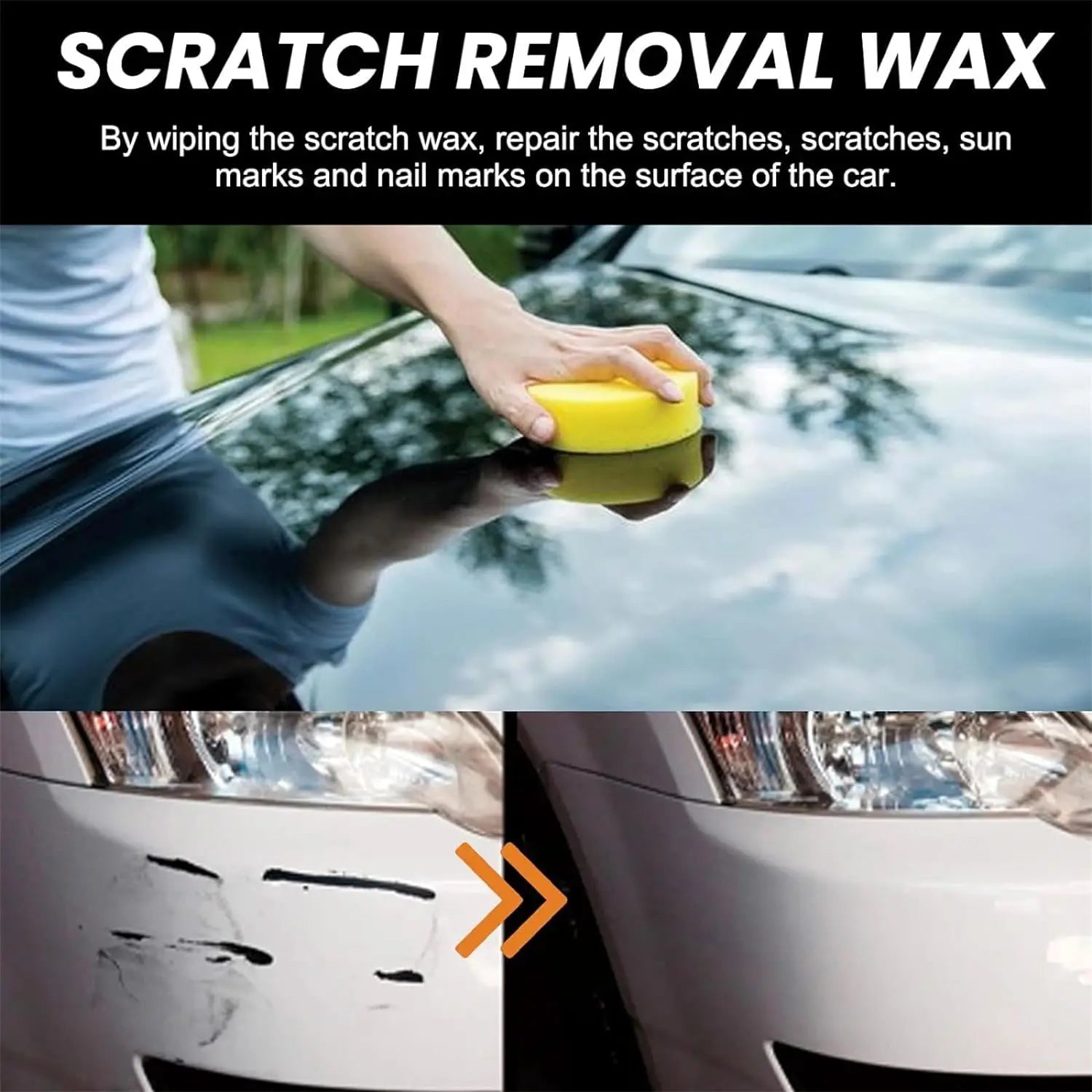 Premium Car Scratch Remover & Paint Care Wax – 120ml