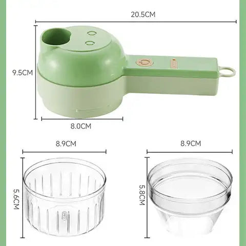4-in-1 Handheld Electric Vegetable Cutter & Cooking Gadget