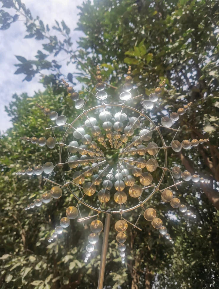 Magical Metal Garden Wind Spinner – Colorful Courtyard Windmill Decor