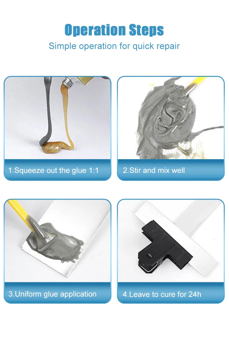 High-Temperature Metal Repair Glue - Industrial-Grade Cold Welding Adhesive
