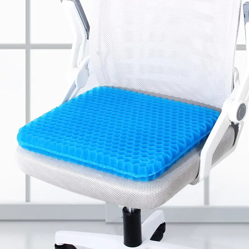 Ultra-Comfort Gel Seat Cushion with Breathable Honeycomb Design