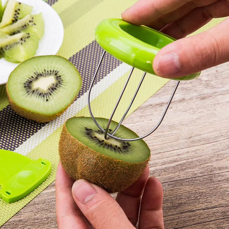 Detachable Kiwi Peeler & Cutter – Easy Fruit Slicing Tool