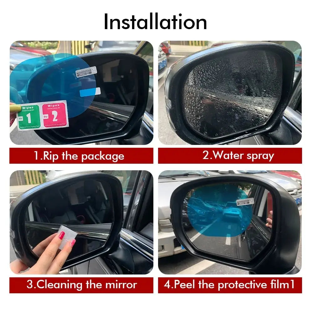 Waterproof Anti-Fog Rearview Mirror Protective Film