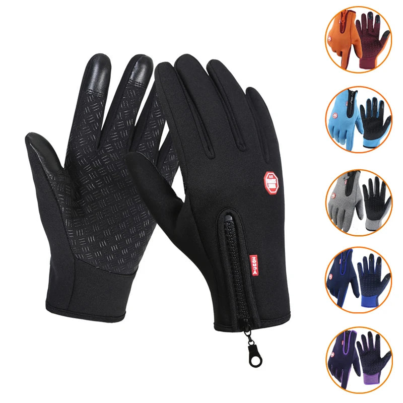 Waterproof Thermal Touchscreen Winter Gloves for Outdoor Sports
