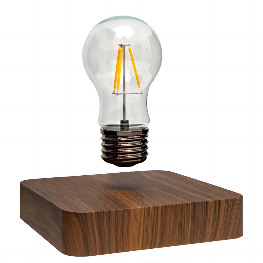 Magnetic Levitating LED Lamp with Wooden Base