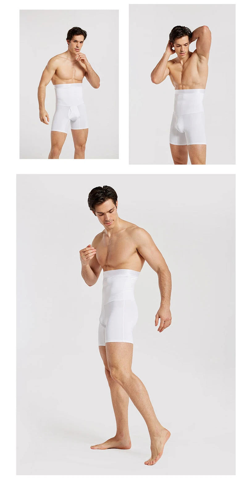 Men's High-Waisted Tummy Control Shaper Shorts