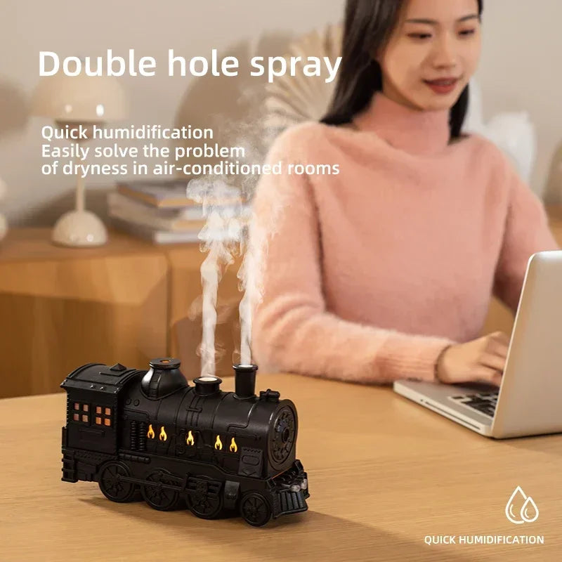 Retro Train Essential Oil Diffuser & Cool Mist Humidifier