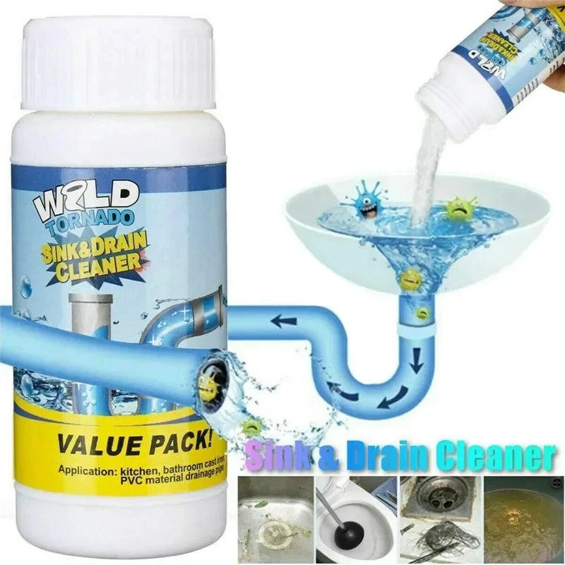 Powerful Drain Cleaner & Clog Remover – Fast-Acting Pipe Unblocker