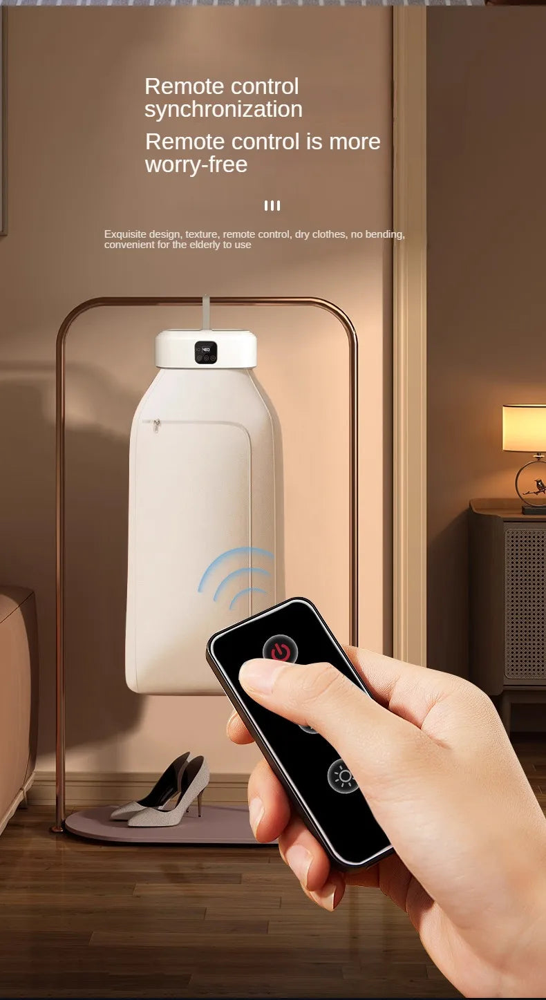 Portable Folding Clothes Dryer with Remote Control