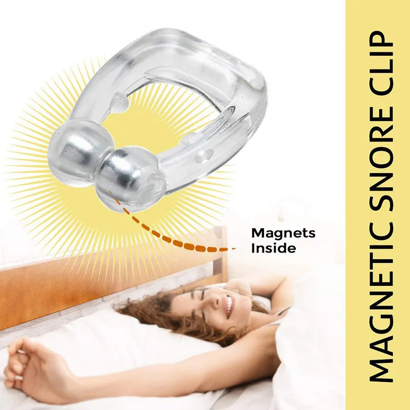Magnetic Anti-Snore Nose Clip – Comfortable Silicone Sleep Aid