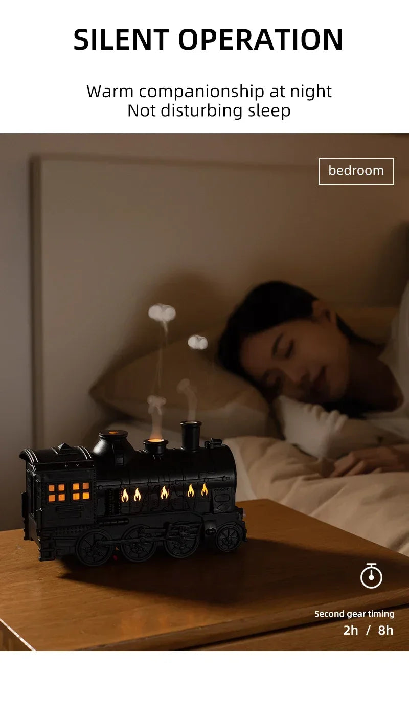 Retro Train Essential Oil Diffuser & Cool Mist Humidifier