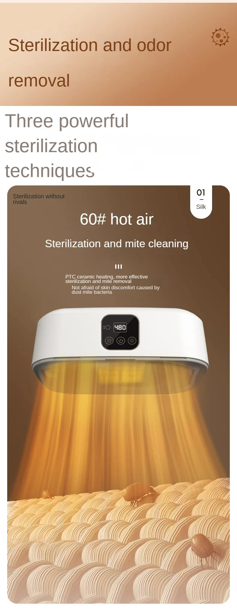 Portable Folding Clothes Dryer with Remote Control