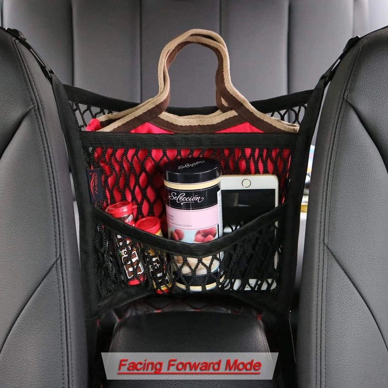 Stretchable Car Storage Net & Pet Barrier Organizer