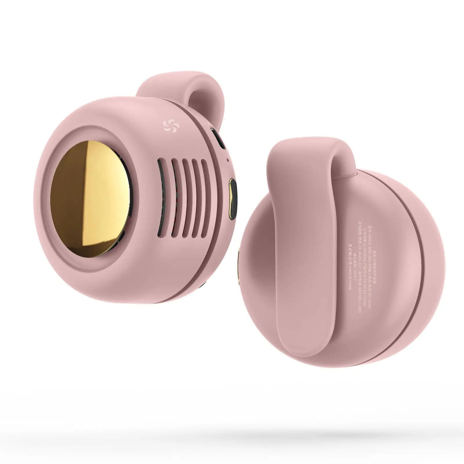 Portable Bladeless Clip-On Fan – USB Rechargeable 3-Speed Mini Cooling Fan