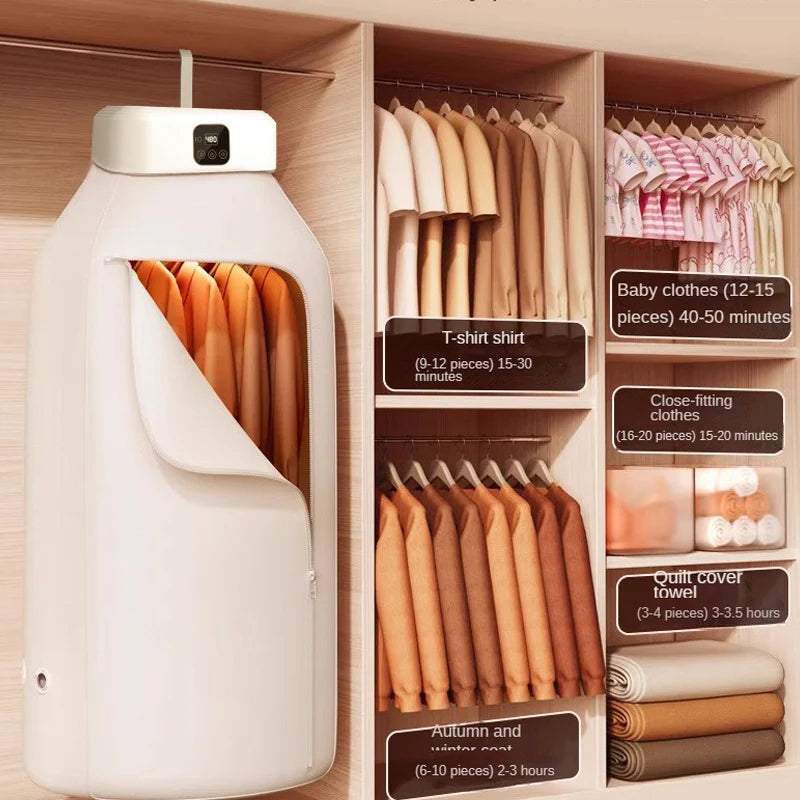 Portable Folding Clothes Dryer with Remote Control