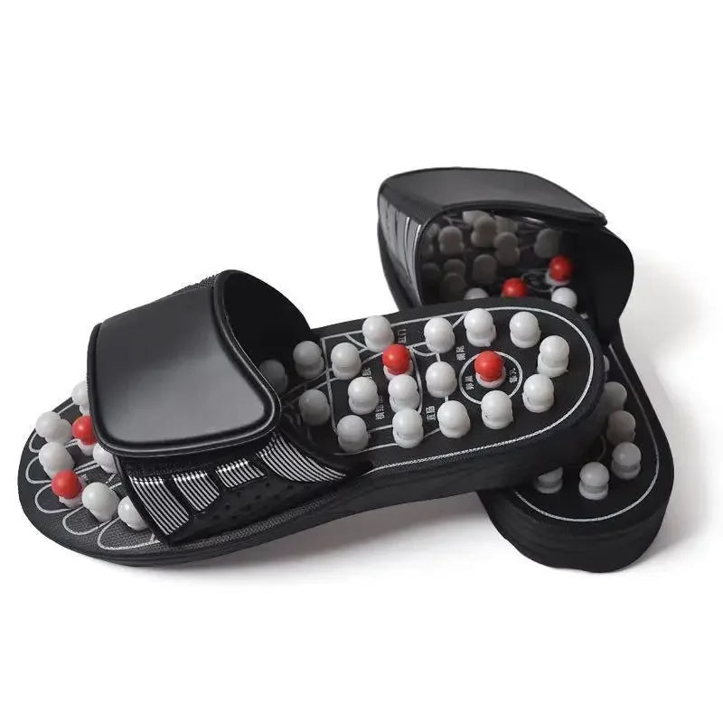 Acupressure Massage Slippers – Rotating Foot Therapy Shoes