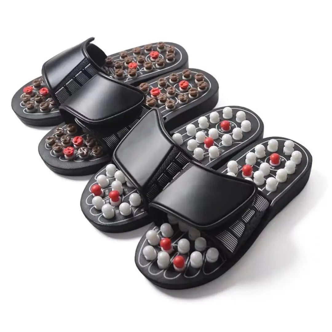 Acupressure Massage Slippers – Rotating Foot Therapy Shoes