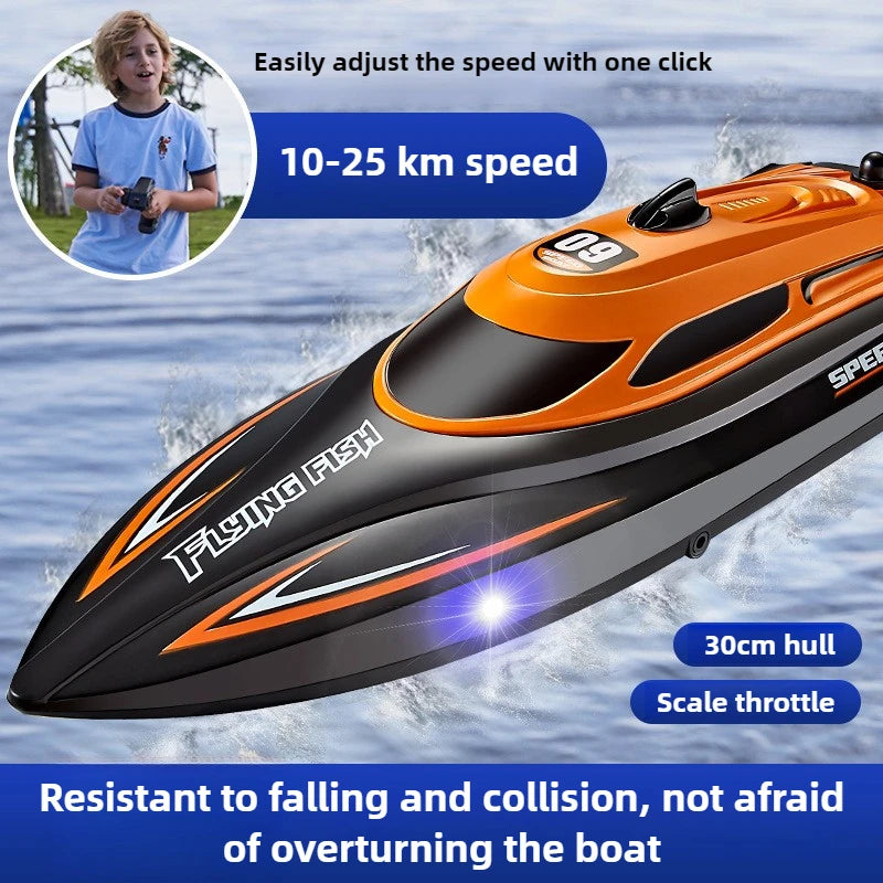 High-Speed 2.4GHz RC Racing Speedboat – Waterproof & Self-Righting