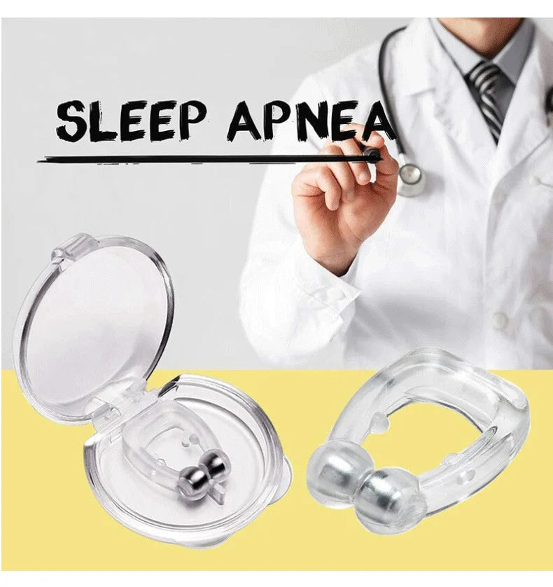 Magnetic Anti-Snore Nose Clip – Comfortable Silicone Sleep Aid