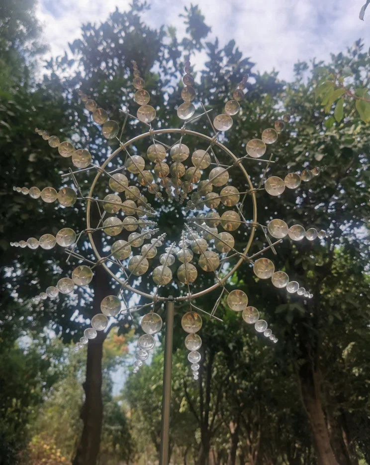 Magical Metal Garden Wind Spinner – Colorful Courtyard Windmill Decor