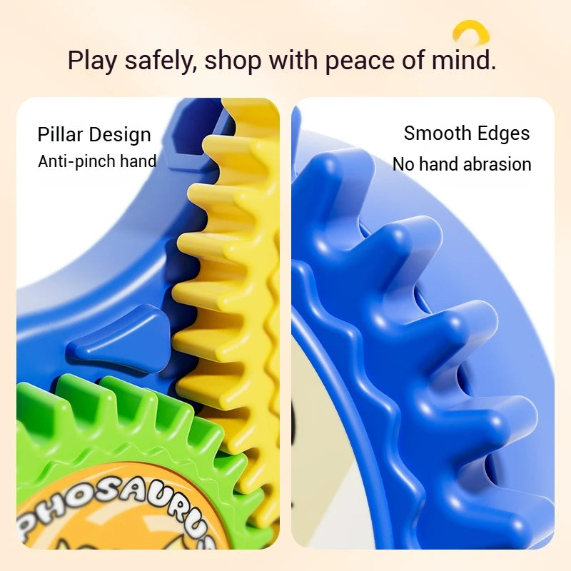 Electric Gear Building Set for Kids – 3D Rotating STEM Construction Toy