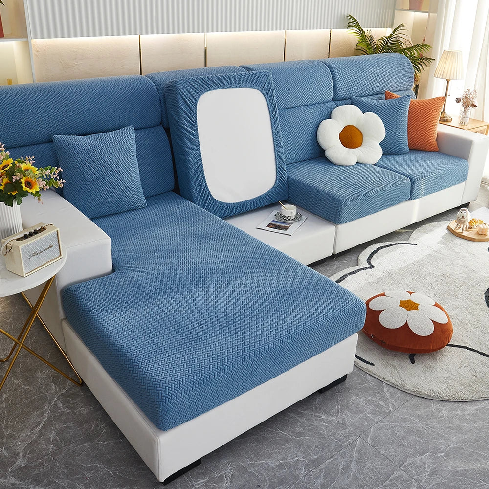Stretch Jacquard Sofa Cover – Soft, Snug, and Stylish Protection