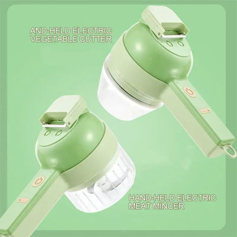 4-in-1 Handheld Electric Vegetable Cutter & Cooking Gadget