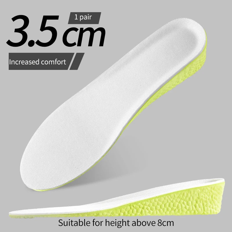 Adjustable Height Increase Insoles – Comfortable & Breathable Shoe Inserts (1.5cm-3.5cm)
