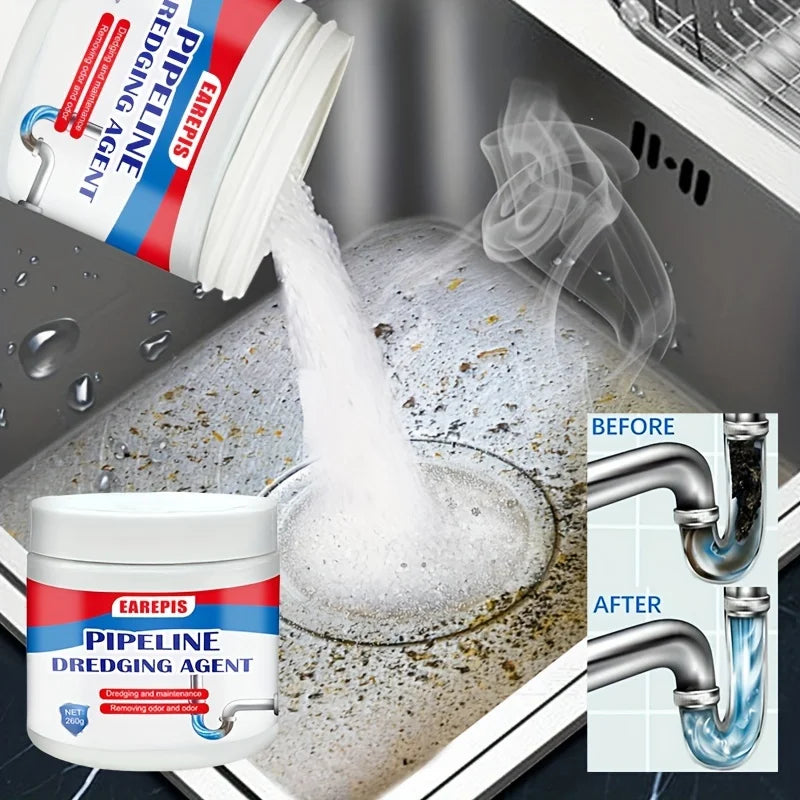 All-Purpose Drain Cleaner Powder – Fast-Acting Clog Remover for Sinks, Toilets & Pipes