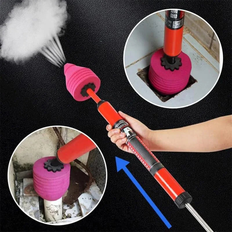 High-Pressure Toilet Plunger with Suction Cup – Powerful Drain Clog Remover