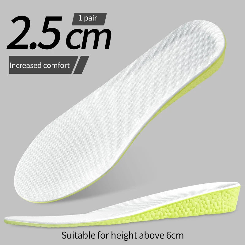 Adjustable Height Increase Insoles – Comfortable & Breathable Shoe Inserts (1.5cm-3.5cm)