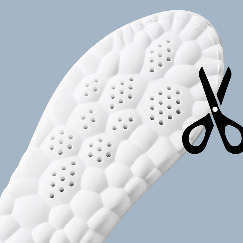Ultra-Soft Shock-Absorbing Sport Insoles with Arch Support