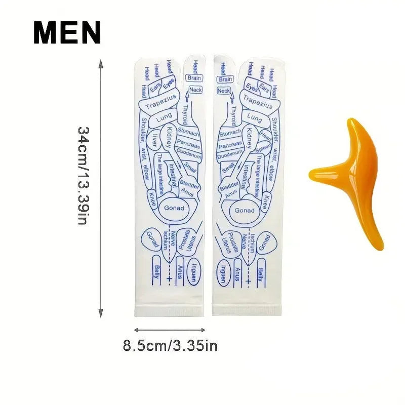 Acupressure Reflexology Massage Socks – Foot Therapy & Relaxation Set
