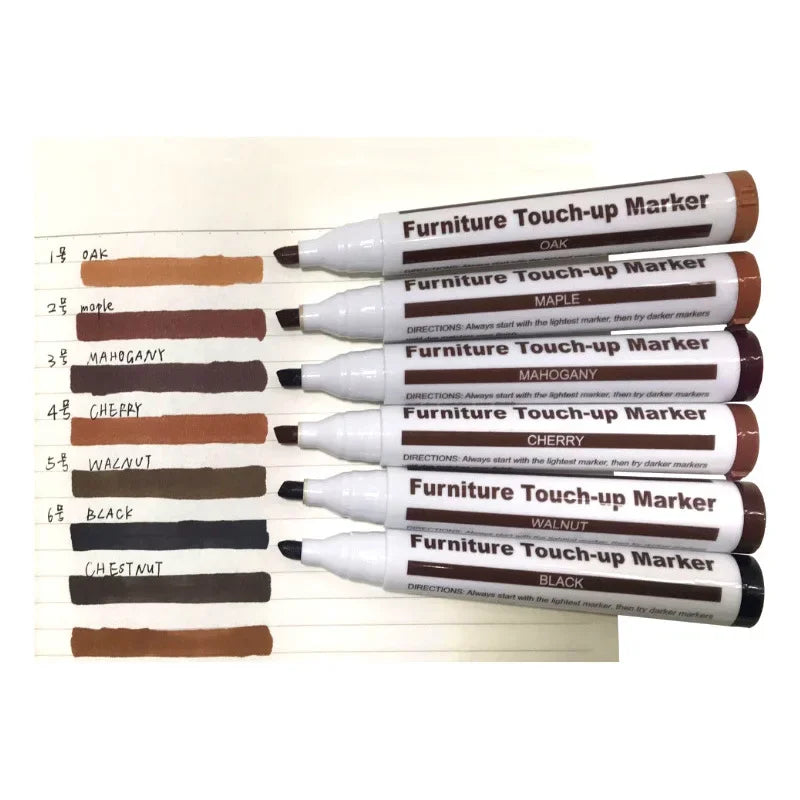Furniture Repair Marker & Wax Stick Set – Easily Fix Scratches & Scuffs