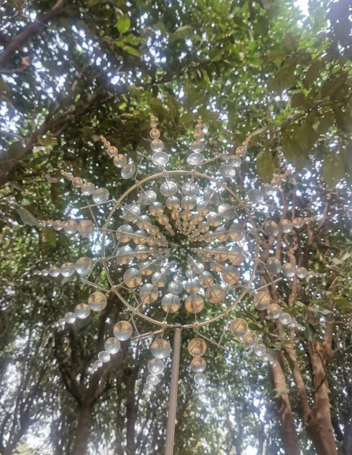 Magical Metal Garden Wind Spinner – Colorful Courtyard Windmill Decor
