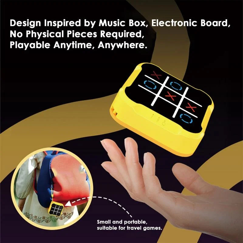 Portable Electronic Tic-Tac-Toe Game – Fun & Educational Puzzle for Kids and Adults