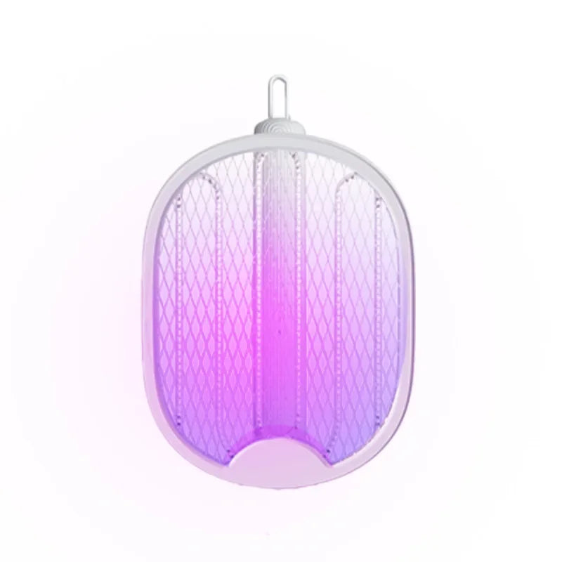 Foldable USB Electric Mosquito Zapper – 4-in-1 Silent Insect Killer Racket