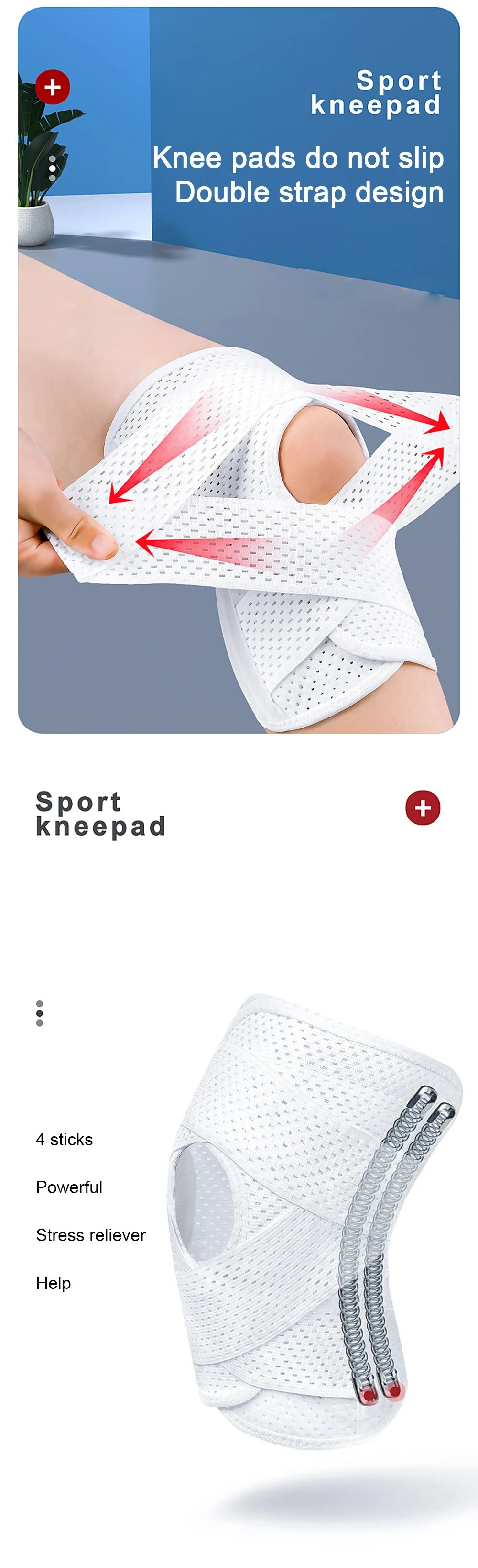 Adjustable Sports Knee Brace – Compression Support for Injury Recovery